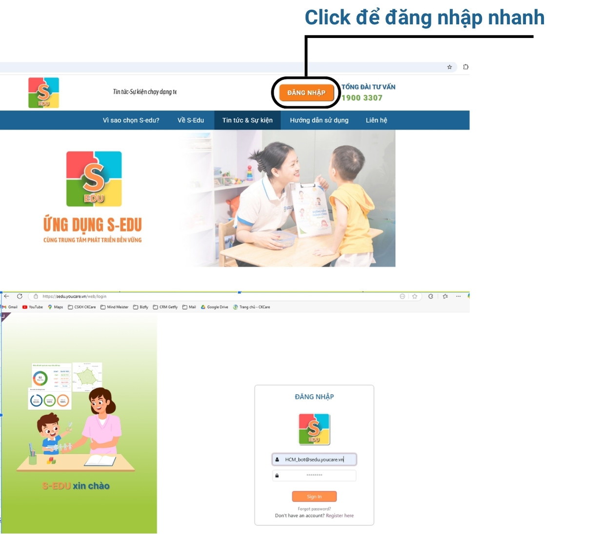 huong dan su dung S-edu